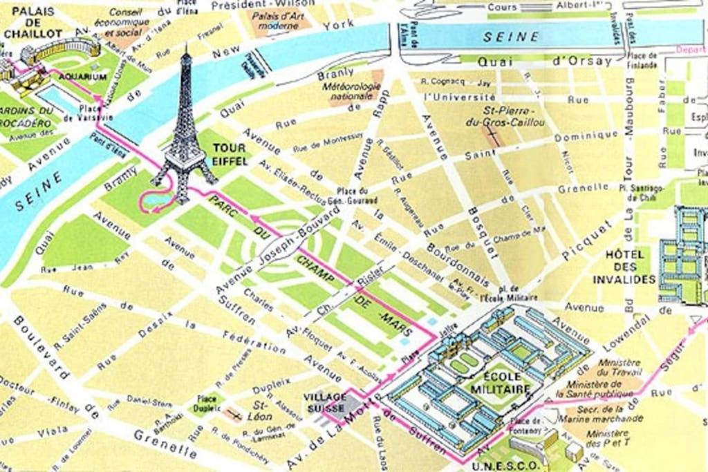 Studio Chic Paris Tour Eiffel Near Eiffel Tower 7Th Floor Buitenkant foto