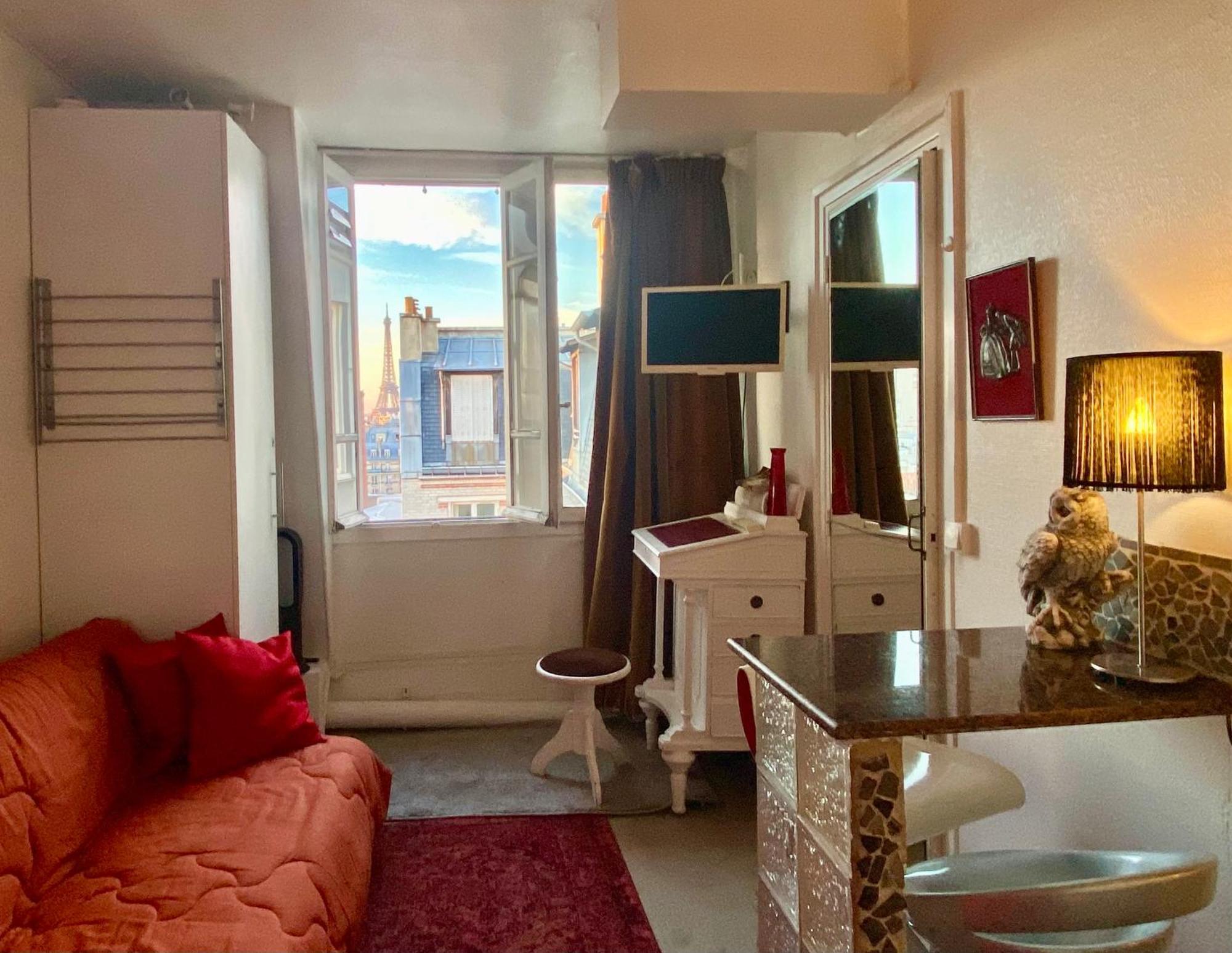 Studio Chic Paris Tour Eiffel Near Eiffel Tower 7Th Floor Buitenkant foto